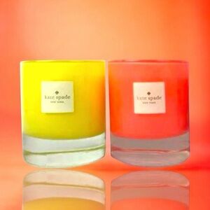 🆕 KATE SPADE “LIVE COLOR FULLY” Scented Candles • 2-Piece Set